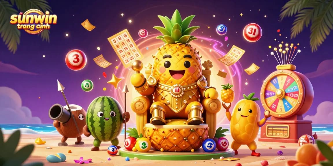 Experience the excitement of sunwin trang chính with vibrant casino elements and characters.