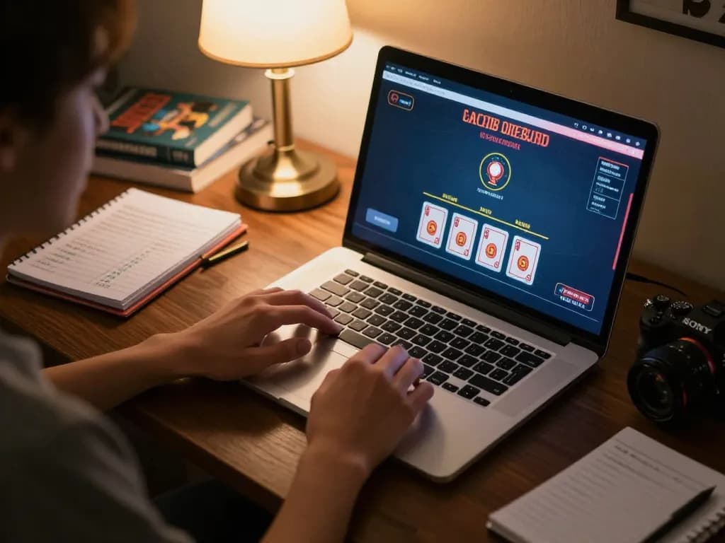G28 player strategizing during a dynamic online casino session at home