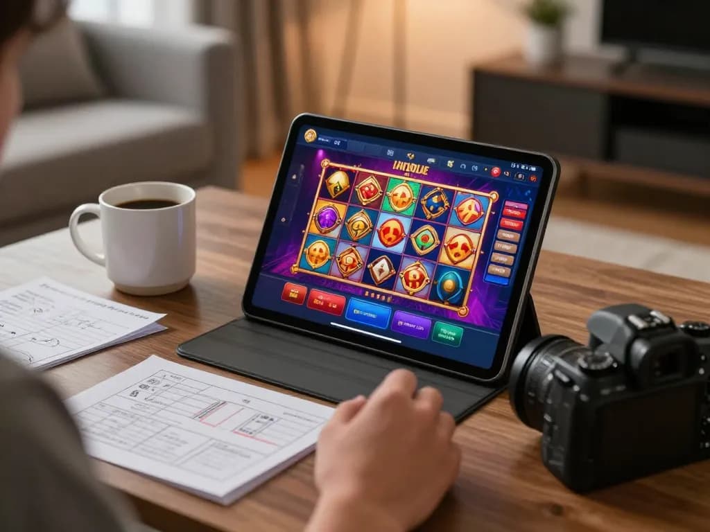Player enjoying interactive games on xo88 casino app in a cozy home atmosphere