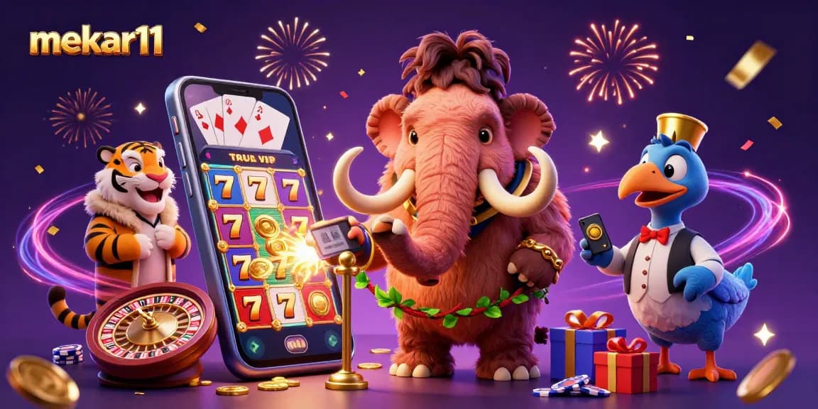 Mekar11 showcases thrilling slot games with a vibrant atmosphere and engaging characters enhancing the online gaming experience.