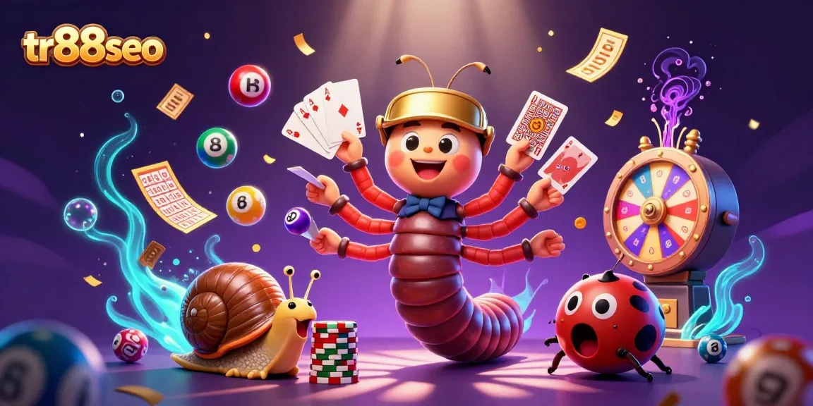 Experience the thrill of gambling with tr88seo's vibrant casino scene featuring dynamic characters and game elements.