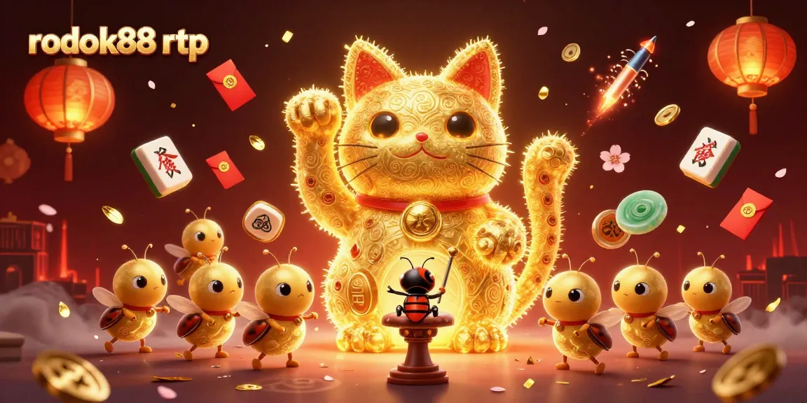 Experience the excitement of rokok88 rtp with lively casino characters and symbols in an enchanting 3D illustration.