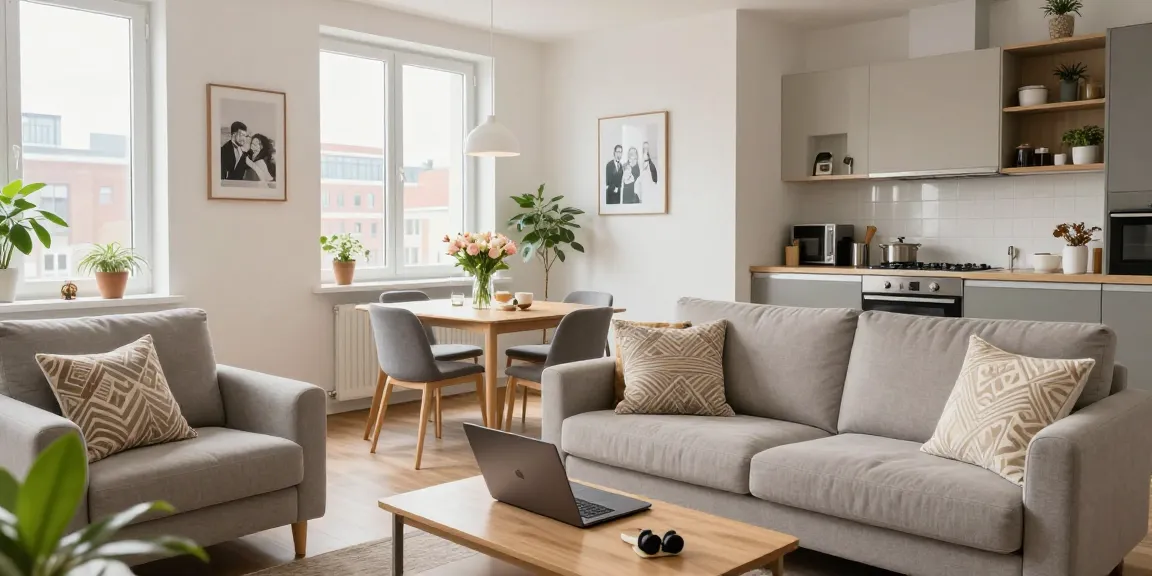 Gemütliches Ambiente von einem Monteurzimmer in Hannover mit Sicht auf die Stadt, ideal zum Monteurzimmer mieten Hannover.