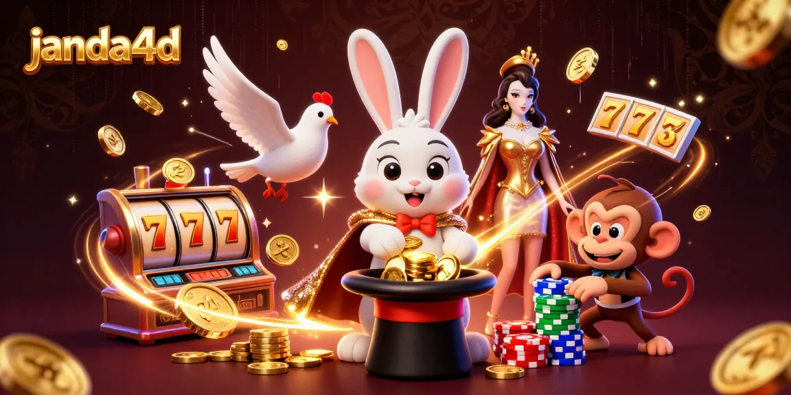 janda4d menghadirkan petualangan judi dengan simbol slot bertuah dan koin emas di tengah aksi magis