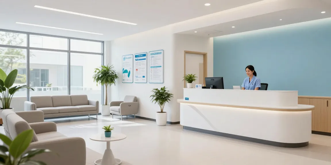 ACA marketplace health insurance and patient care in a modern health clinic setting with caring healthcare professionals.