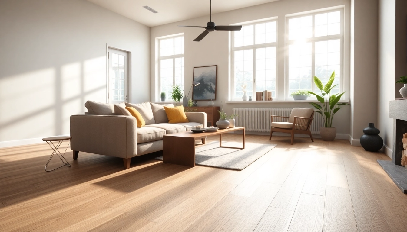 Enhance your space with luxury vinyl plank flooring in a beautifully designed living area.