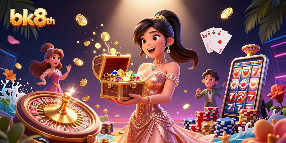 Experience the excitement of bk8th online casino with treasures, games, and vibrant visuals.