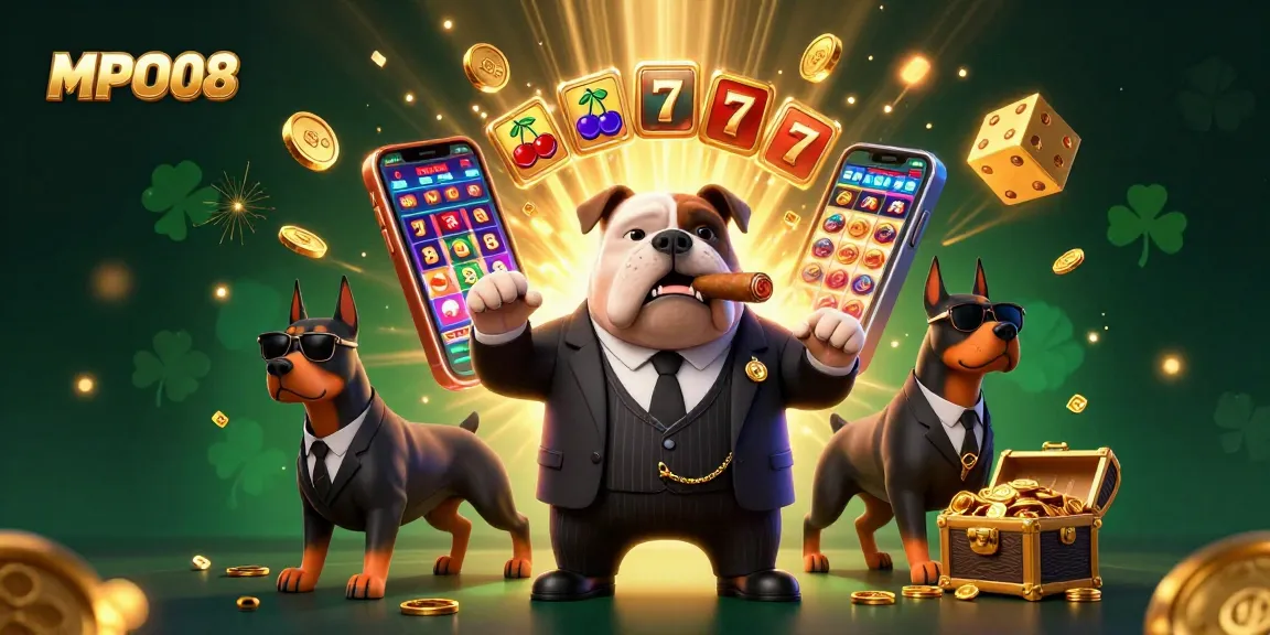 MPO08 showcases interactive casino excitement with 3D characters amidst a jackpot explosion.