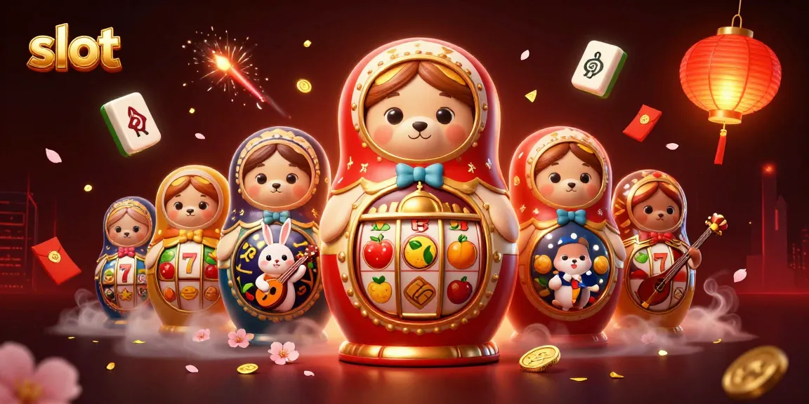 Spin slots with vibrant characters in a lively casino-themed illustration.