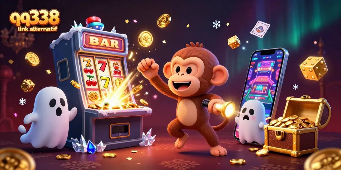 Experience thrilling excitement at qq338 link alternatif with this vibrant 3D casino illustration.