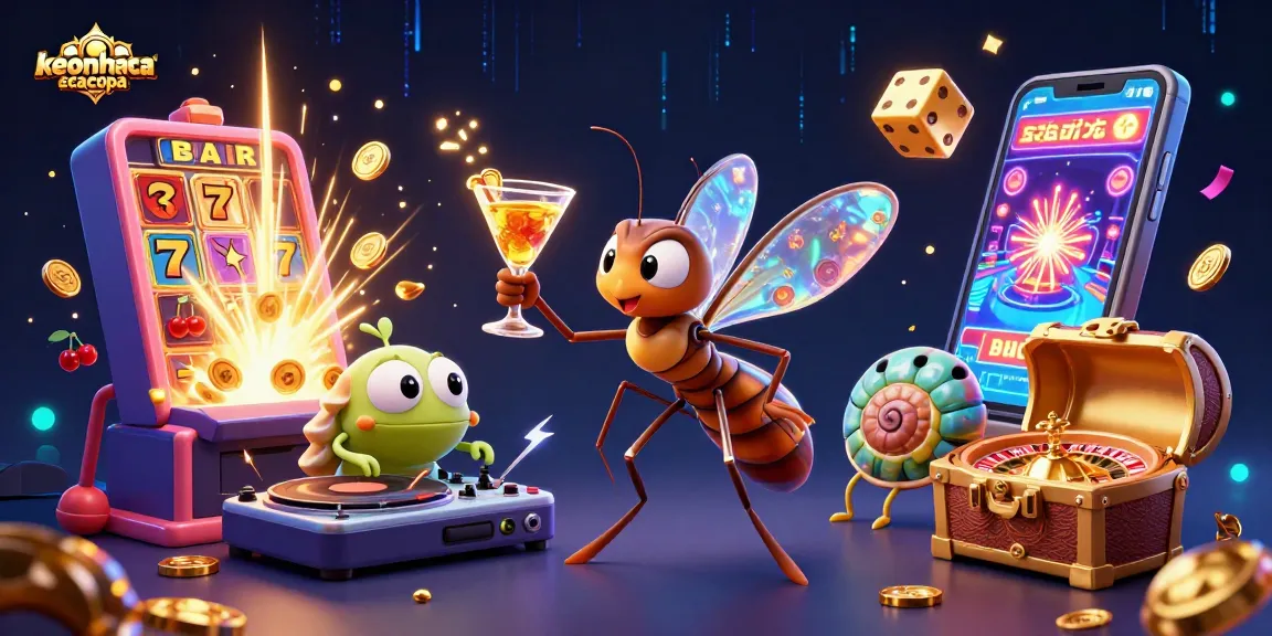 Engage with vibrant scenes of keonhacaicopa as a casino adventure unfolds, featuring animated characters and rich gaming symbols.