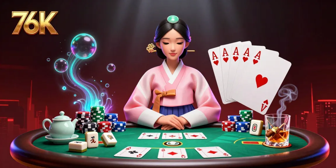 Experience thrilling games and promotions at 76K, featuring poker elements and attractive visuals.