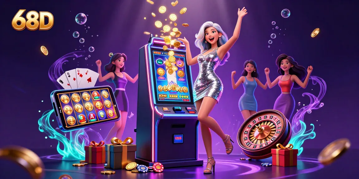 Play and win at 68D's vibrant casino with thrilling jackpots and exciting games.