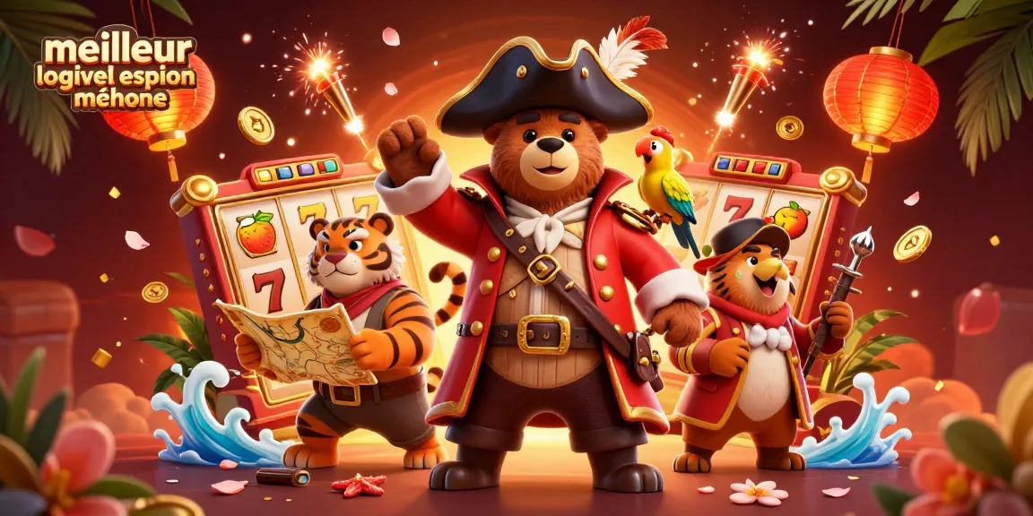 Les pirates révèlent le meilleur logiciel espion téléphone à travers une scène dynamique pleine de casinos.
