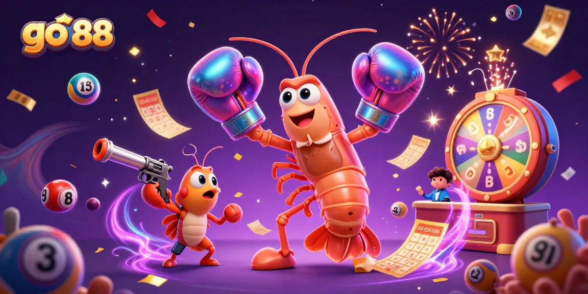 Experience the thrill at go 88 with vibrant winnings and animated lottery action!